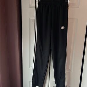 Adidas woman's Black Track Pants medium waist 13"